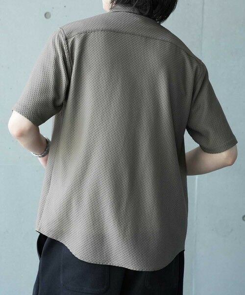 MEN'S BIGI / メンズビギ シャツ・ブラウス | ストレッチポリエステルリンクスジャガードシャツ | 詳細5