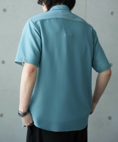 MEN'S BIGI / メンズビギ シャツ・ブラウス | ストレッチポリエステルリンクスジャガードシャツ | 詳細12