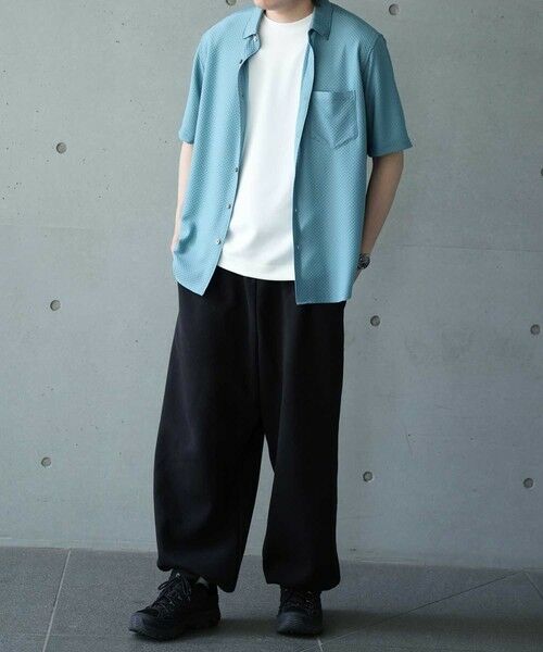 MEN'S BIGI / メンズビギ シャツ・ブラウス | ストレッチポリエステルリンクスジャガードシャツ | 詳細15