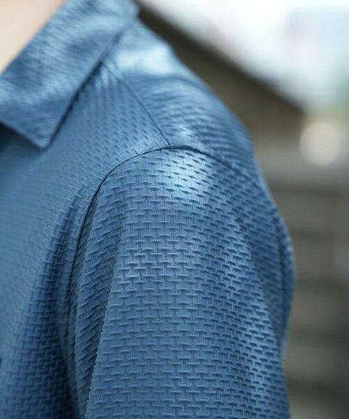 MEN'S BIGI / メンズビギ シャツ・ブラウス | ストレッチポリエステルリンクスジャガードシャツ | 詳細21
