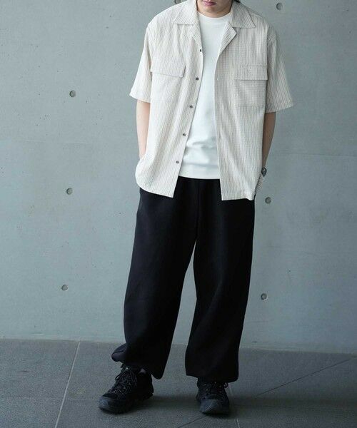 MEN'S BIGI / メンズビギ シャツ・ブラウス | シャーリングストライプオープンカラーシャツ | 詳細8
