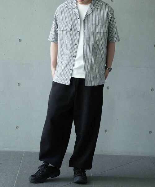 MEN'S BIGI / メンズビギ シャツ・ブラウス | シャーリングストライプオープンカラーシャツ | 詳細13