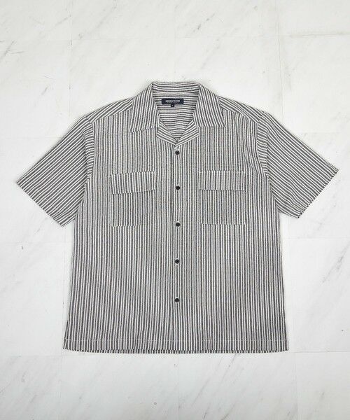 MEN'S BIGI / メンズビギ シャツ・ブラウス | シャーリングストライプオープンカラーシャツ | 詳細15