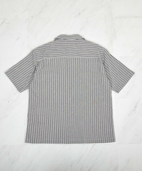 MEN'S BIGI / メンズビギ シャツ・ブラウス | シャーリングストライプオープンカラーシャツ | 詳細20