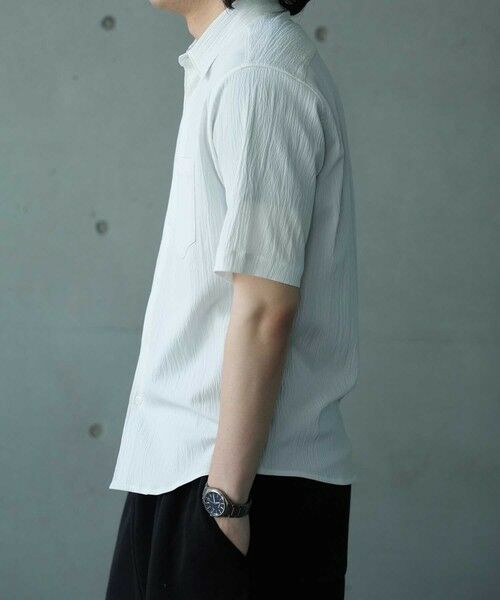 MEN'S BIGI / メンズビギ シャツ・ブラウス | 楊柳カチオン半袖レギュラーカラーシャツ | 詳細2