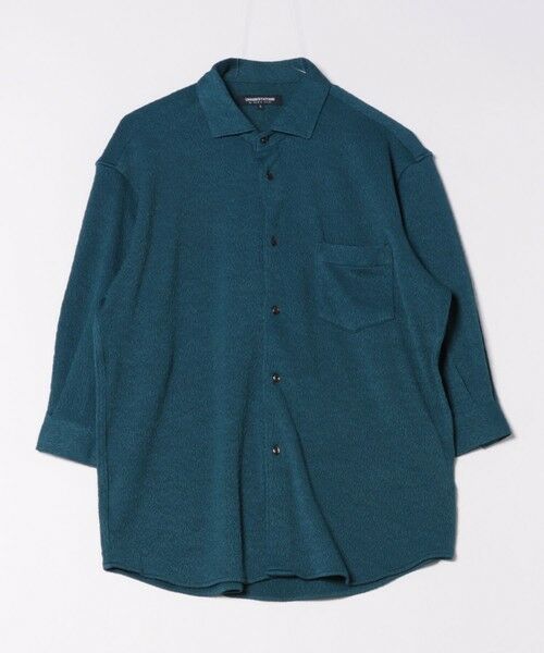 MEN'S BIGI / メンズビギ シャツ・ブラウス | ミストフクレジャガード7分袖シャツ（ダークブルー）