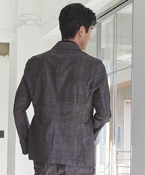 MEN'S BIGI / メンズビギ テーラードジャケット | メッシュメランジプリントテーラードジャケット | 詳細3