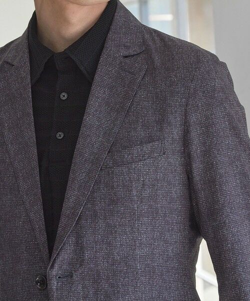 MEN'S BIGI / メンズビギ テーラードジャケット | メッシュメランジプリントテーラードジャケット | 詳細4