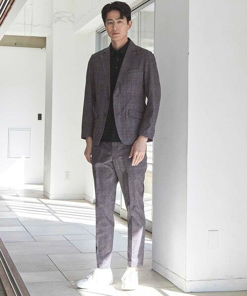 MEN'S BIGI / メンズビギ テーラードジャケット | メッシュメランジプリントテーラードジャケット | 詳細6