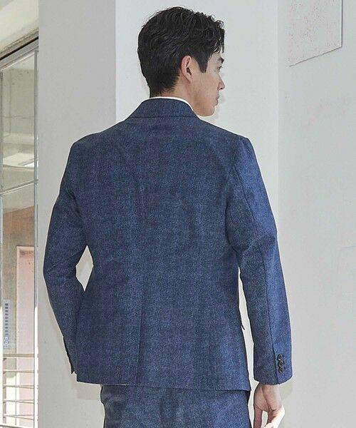 MEN'S BIGI / メンズビギ テーラードジャケット | メッシュメランジプリントテーラードジャケット | 詳細10