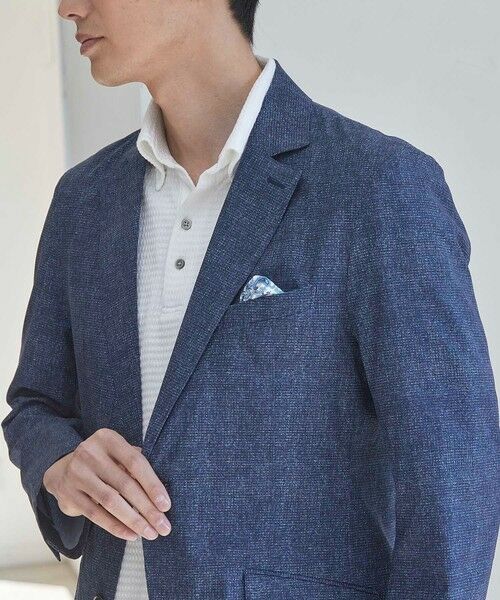 MEN'S BIGI / メンズビギ テーラードジャケット | メッシュメランジプリントテーラードジャケット | 詳細11