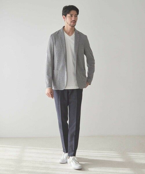 MEN'S BIGI / メンズビギ テーラードジャケット | MIXハニカムカットジャケット | 詳細4