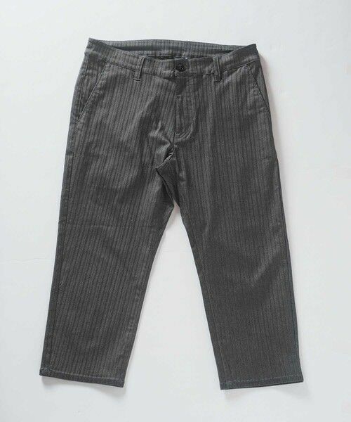 MEN'S BIGI / メンズビギ その他パンツ | ハイパーストレッチヘリンボン7分丈パンツ（チャコールグレー）