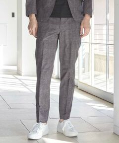 MEN'S BIGI / メンズビギ スラックス・ドレスパンツ | メッシュメランジプリントスラックス