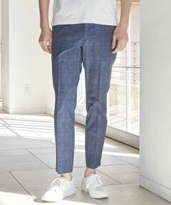 MEN'S BIGI / メンズビギ スラックス・ドレスパンツ | メッシュメランジプリントスラックス