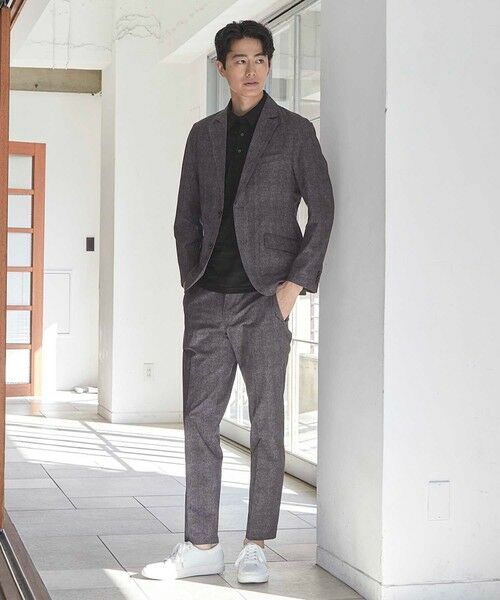 MEN'S BIGI / メンズビギ スラックス・ドレスパンツ | メッシュメランジプリントスラックス | 詳細5