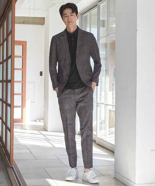 MEN'S BIGI / メンズビギ スラックス・ドレスパンツ | メッシュメランジプリントスラックス | 詳細6