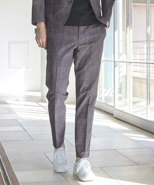 MEN'S BIGI / メンズビギ スラックス・ドレスパンツ | メッシュメランジプリントスラックス | 詳細2