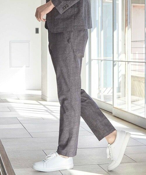 MEN'S BIGI / メンズビギ スラックス・ドレスパンツ | メッシュメランジプリントスラックス | 詳細3