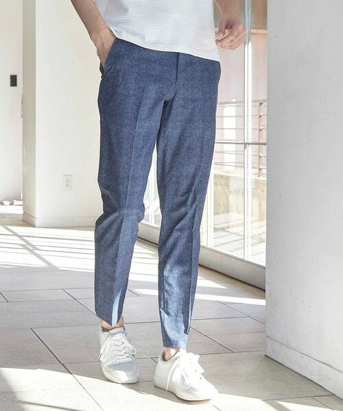 MEN'S BIGI / メンズビギ スラックス・ドレスパンツ | メッシュメランジプリントスラックス | 詳細8