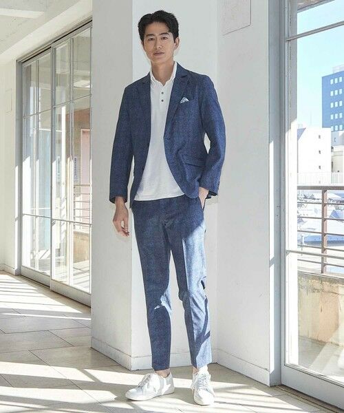 MEN'S BIGI / メンズビギ スラックス・ドレスパンツ | メッシュメランジプリントスラックス | 詳細10