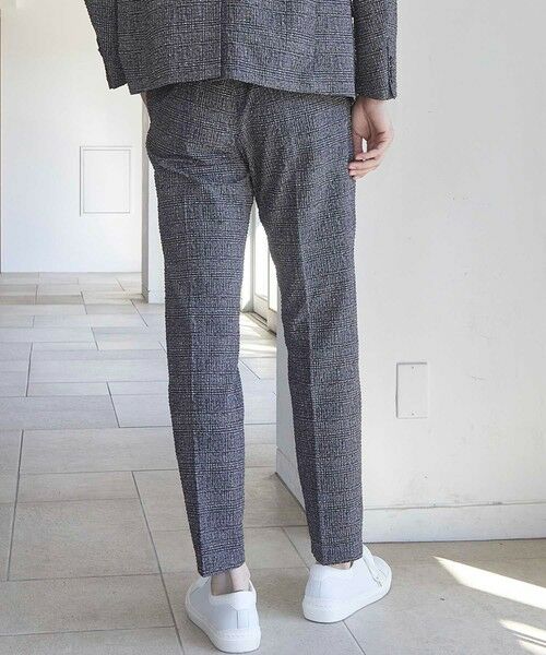 MEN'S BIGI / メンズビギ その他パンツ | シアサッカーグレンチェックプリントスラックス | 詳細4