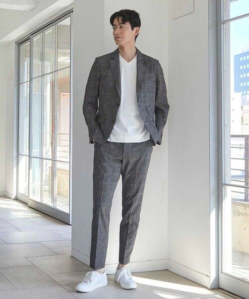 MEN'S BIGI / メンズビギ その他パンツ | シアサッカーグレンチェックプリントスラックス | 詳細6