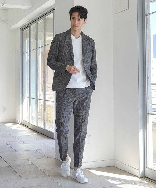 MEN'S BIGI / メンズビギ その他パンツ | シアサッカーグレンチェックプリントスラックス | 詳細7