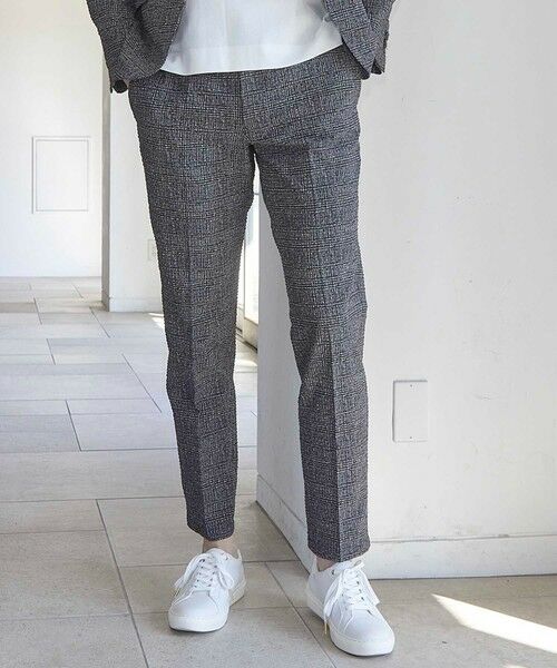 MEN'S BIGI / メンズビギ その他パンツ | シアサッカーグレンチェックプリントスラックス | 詳細1