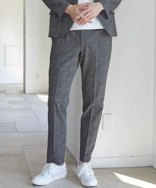 MEN'S BIGI / メンズビギ その他パンツ | シアサッカーグレンチェックプリントスラックス | 詳細2