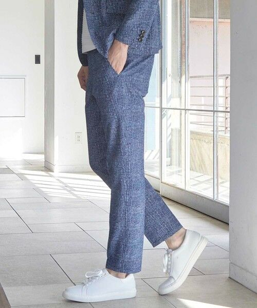 MEN'S BIGI / メンズビギ その他パンツ | シアサッカーグレンチェックプリントスラックス | 詳細10