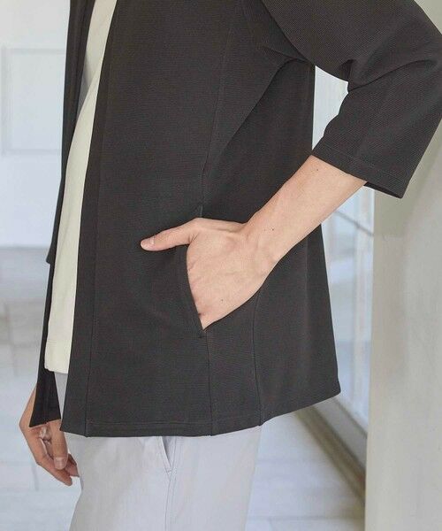 MEN'S BIGI / メンズビギ カーディガン・ボレロ | カットカルゼボタンレス 7分袖カーディガン | 詳細12