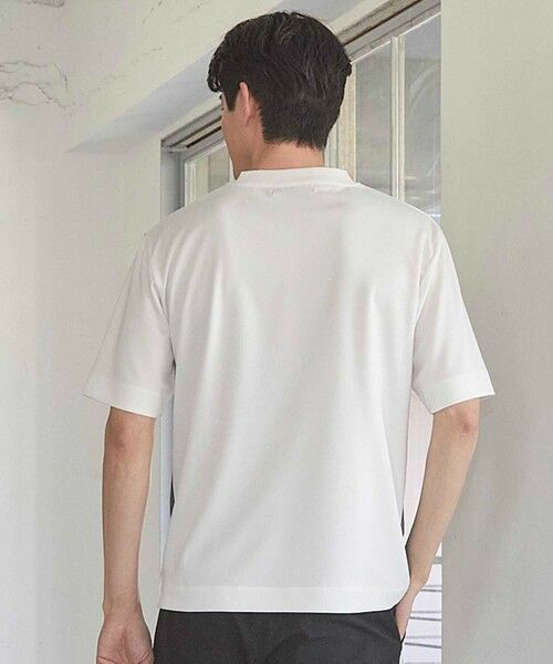 MEN'S BIGI / メンズビギ Tシャツ | パネル切り替え 異素材コンビクルーネックＴ | 詳細15