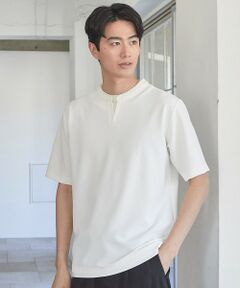 MEN'S BIGI / メンズビギ Tシャツ | ふくれJQDフェイクレイヤードキーネックT