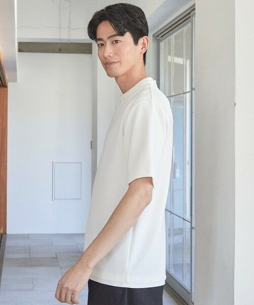 MEN'S BIGI / メンズビギ Tシャツ | ふくれJQDフェイクレイヤードキーネックT | 詳細2