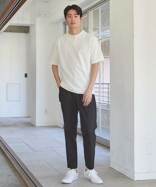 MEN'S BIGI / メンズビギ Tシャツ | ふくれJQDフェイクレイヤードキーネックT | 詳細5