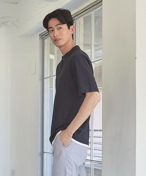 MEN'S BIGI / メンズビギ Tシャツ | ふくれJQDフェイクレイヤードキーネックT | 詳細16