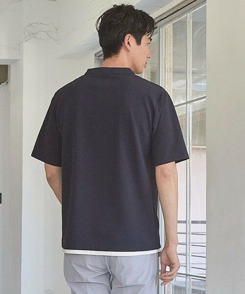 MEN'S BIGI / メンズビギ Tシャツ | ふくれJQDフェイクレイヤードキーネックT | 詳細17