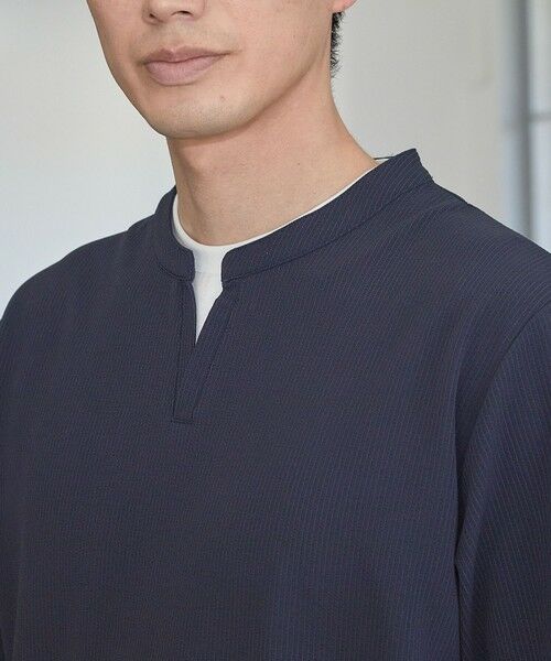 MEN'S BIGI / メンズビギ Tシャツ | ふくれJQDフェイクレイヤードキーネックT | 詳細18