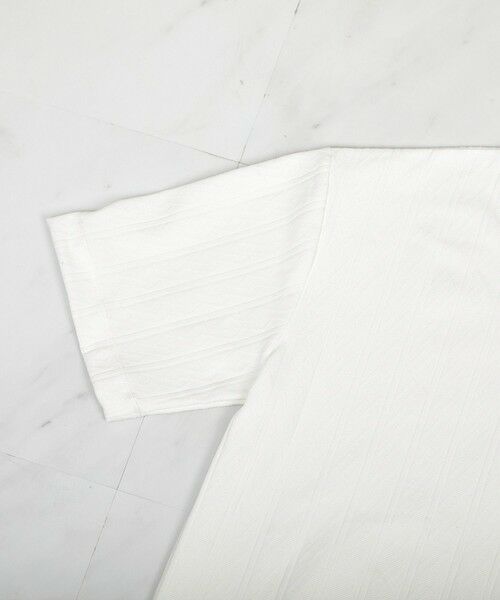 MEN'S BIGI / メンズビギ Tシャツ | ストライプウェーブジャガード VネックTシャツ | 詳細2