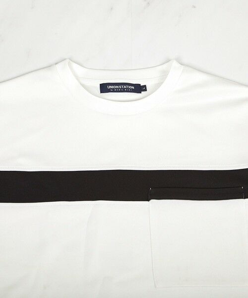 MEN'S BIGI / メンズビギ Tシャツ | 【接触冷感】キシリトールパネル切り替えポンチTシャツ | 詳細1