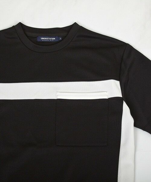 MEN'S BIGI / メンズビギ Tシャツ | 【接触冷感】キシリトールパネル切り替えポンチTシャツ | 詳細9