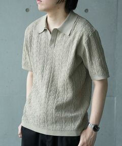 MEN'S BIGI / メンズビギ Tシャツ | *WEB限定 ルーズフィットジャガードスキッパーポロ