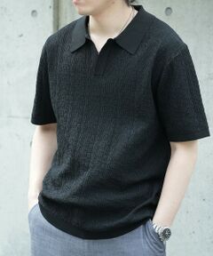 MEN'S BIGI / メンズビギ Tシャツ | *WEB限定 ルーズフィットジャガードスキッパーポロ