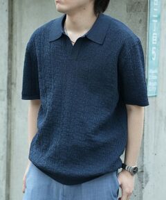MEN'S BIGI / メンズビギ Tシャツ | *WEB限定 ルーズフィットジャガードスキッパーポロ
