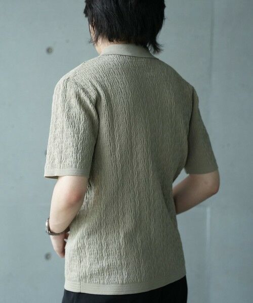 MEN'S BIGI / メンズビギ Tシャツ | *WEB限定 ルーズフィットジャガードスキッパーポロ | 詳細2