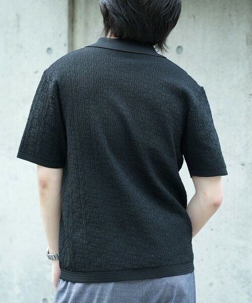MEN'S BIGI / メンズビギ Tシャツ | *WEB限定 ルーズフィットジャガードスキッパーポロ | 詳細6