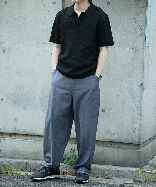 MEN'S BIGI / メンズビギ Tシャツ | *WEB限定 ルーズフィットジャガードスキッパーポロ | 詳細8