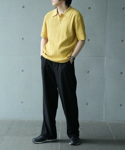 MEN'S BIGI / メンズビギ Tシャツ | *WEB限定 ルーズフィットジャガードスキッパーポロ | 詳細13