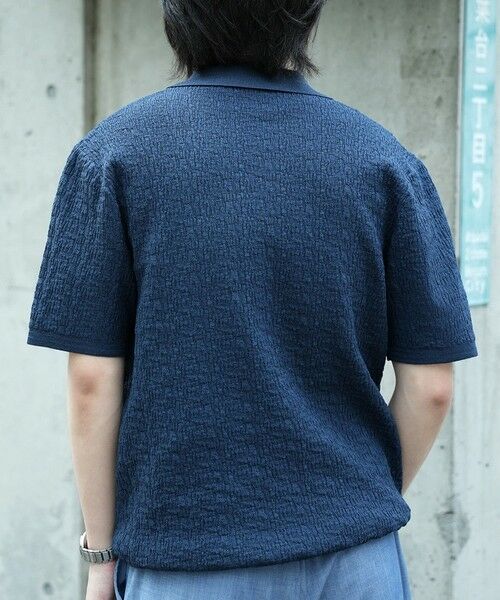 MEN'S BIGI / メンズビギ Tシャツ | *WEB限定 ルーズフィットジャガードスキッパーポロ | 詳細16